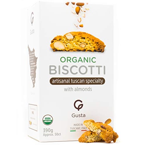 Gusta Usda Organic Biscotti Cookies Made In Tuscany, Italy - Cla