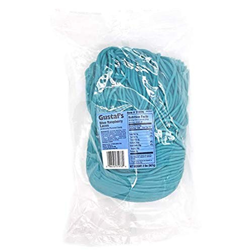 Gustafs Blue Raspberry Licorice Laces - 2 Lb. Bag