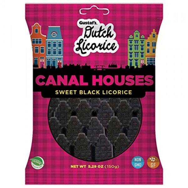 Gustafs Canal Houses Licorice, 5.29 Ounce Pack of 12