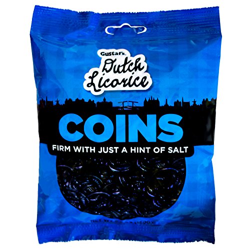 Gustafs Dutch Licorice Coins, 5.2-Ounce Bags Pack Of 12