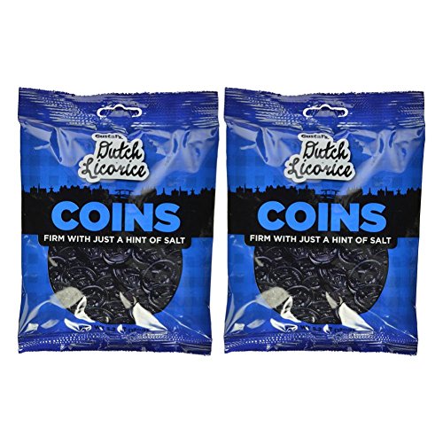 Gustafs Dutch Licorice Coins, 5.2-Ounce Bags Pack Of 2