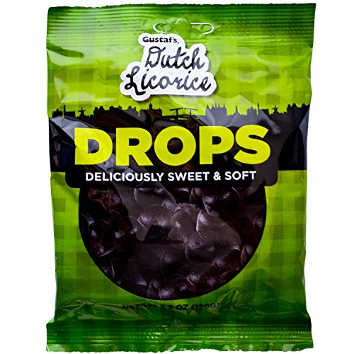 Gustafs Dutch Licorice Drops, 5.2-Ounce Bags Pack Of 12