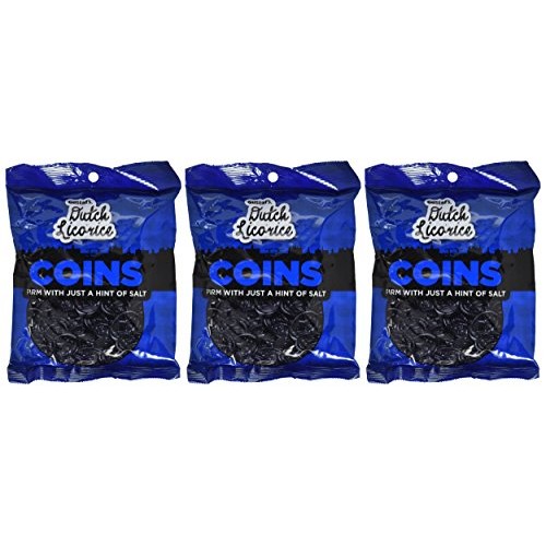 Gustafs Traditional Dutch Coin Licorice 5.2 Oz Bag Pack Of 3