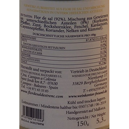 Hand Harvested Mediterranean Sea Salt With Curry