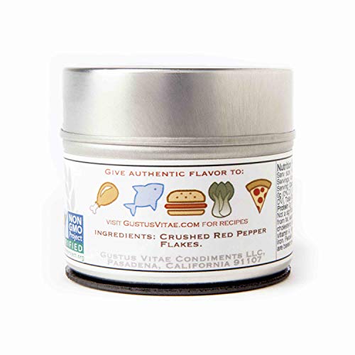 Crushed Red Pepper Flakes - Non Gmo Verified - Magnetic Tin - Sm