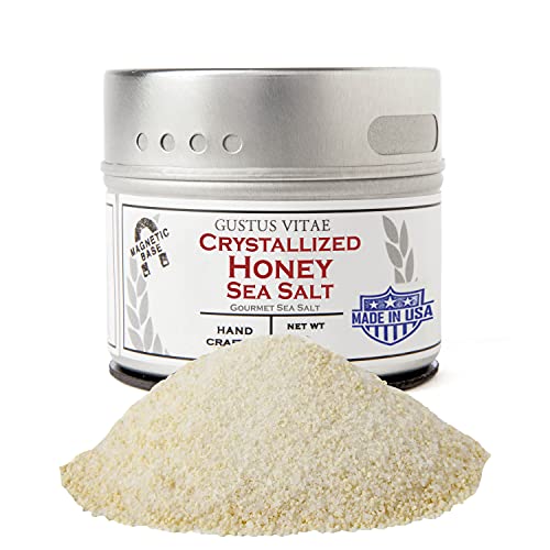 Crystallized Honey Sea Salt | Non Gmo Verified | Magnetic Tin |