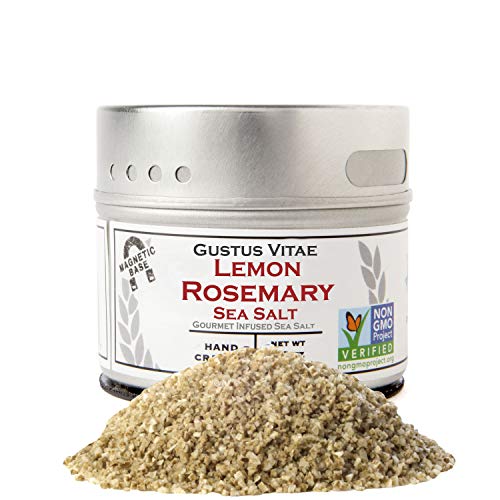 Gustus Vitae - Lemon Rosemary Sea Salt - Non Gmo Verified - Magn