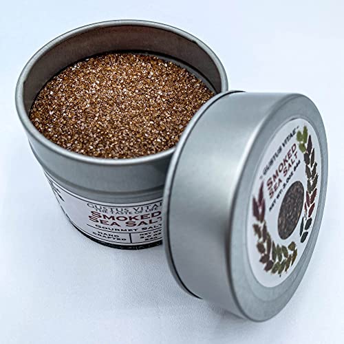 Natural Smoked Sea Salt | Non Gmo Verified | Magnetic Tin | Fini