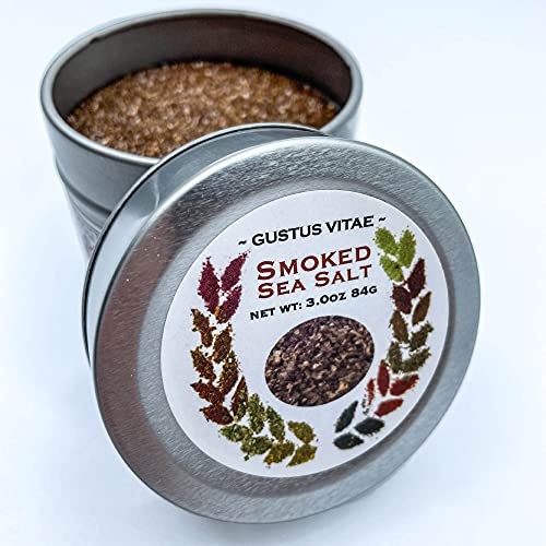 Natural Smoked Sea Salt | Non Gmo Verified | Magnetic Tin | Fini