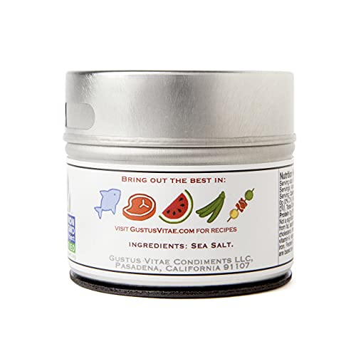 Natural Smoked Sea Salt | Non Gmo Verified | Magnetic Tin | Fini