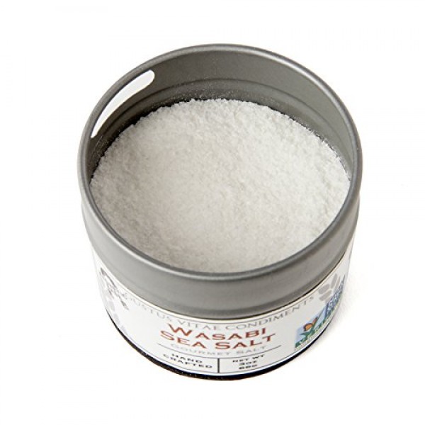 Wasabi Sea Salt - Gourmet Infused Sea Salt - Craft Seasoning - N...