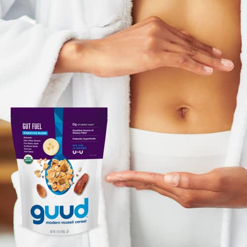 GUUD Gut Fuel Digestive Blend Organic Muesli Cereal, 12 Ounce P...
