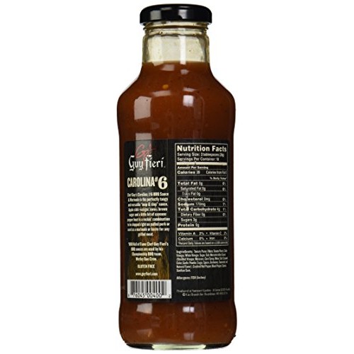 Guy Fieri Carolina #6 Bbq Sauce 18 Oz