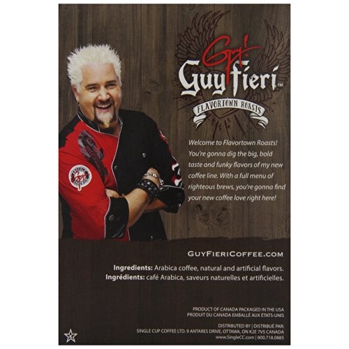 Guy Fieri Flavortown Roasts Coffee, Caramel Apple Bread Pudding,