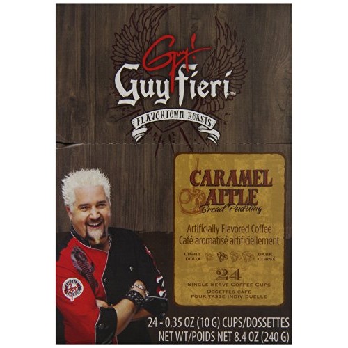 Guy Fieri Flavortown Roasts Coffee, Caramel Apple Bread Pudding,