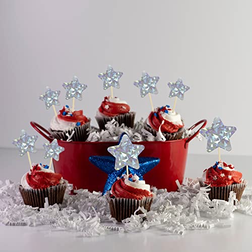 Gyufise 42Pcs Little Star Cupcake Toppers Twinkle Star Cupcake P