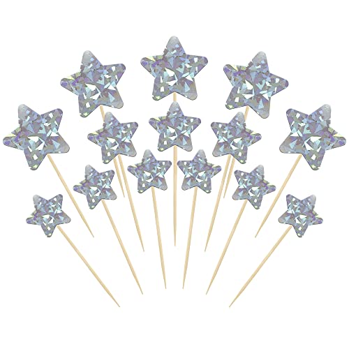 Gyufise 42Pcs Little Star Cupcake Toppers Twinkle Star Cupcake P