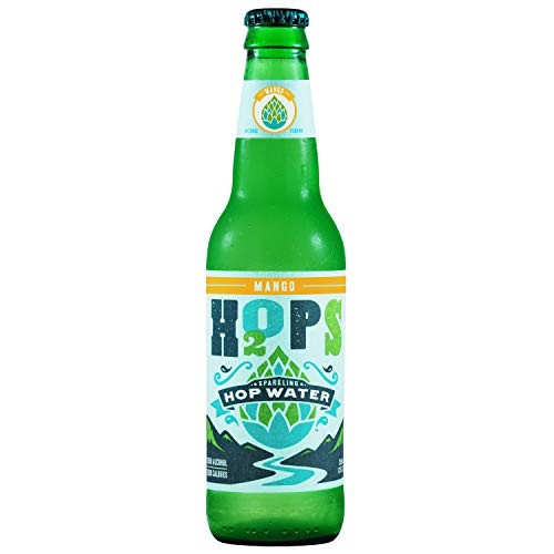 H2Ops Hop Water Mango Zero Alcohol - Zero Calorie 12 Oz Glass