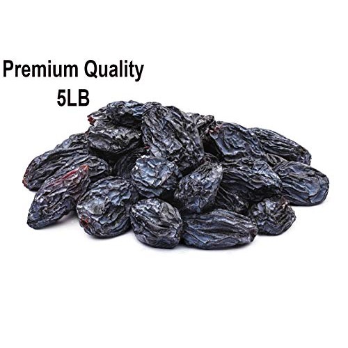 Black Dried Fresh Raisins Seedless, Ready To Eat Resealable Bag