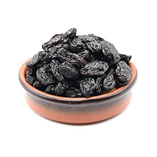 Black Dried Fresh Raisins Seedless, Ready To Eat Resealable Bag