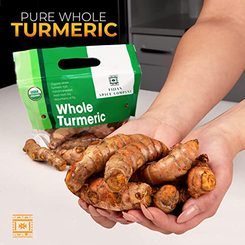 Fresh Organic Turmeric Root - 2 Lb Whole Raw Root by Fijian Spic...