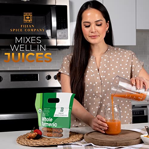 Fresh Organic Turmeric Root - 2 Lb Whole Raw Root by Fijian Spic...