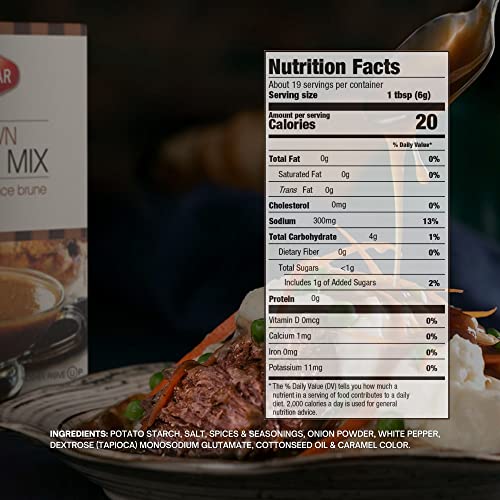 Haddar Brown Gravy Mix 4Oz 3 Pack | Perfect For Potatoes, Stew