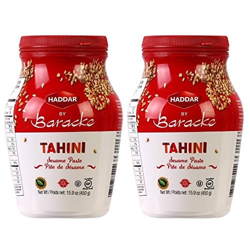 Haddar By Baracke 100% Pure Ground Sesame Tahini 15.9Oz Jar 2 P