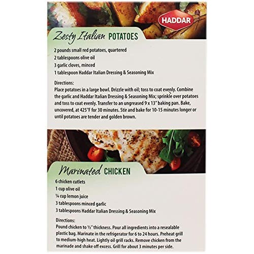 Haddar, Gluten Free Italian Dressing &Amp; Seasoning Mix 1.8Oz, 4 Pa