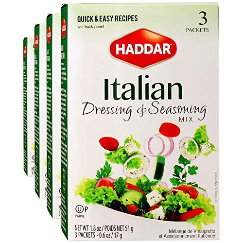 Haddar, Gluten Free Italian Dressing &Amp; Seasoning Mix 1.8Oz, 4 Pa
