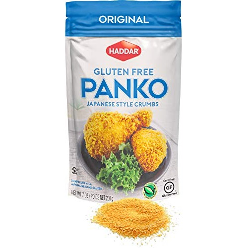 Haddar Gluten Free Panko Crumbs, 7Oz Resealable Bag, Grain Free,