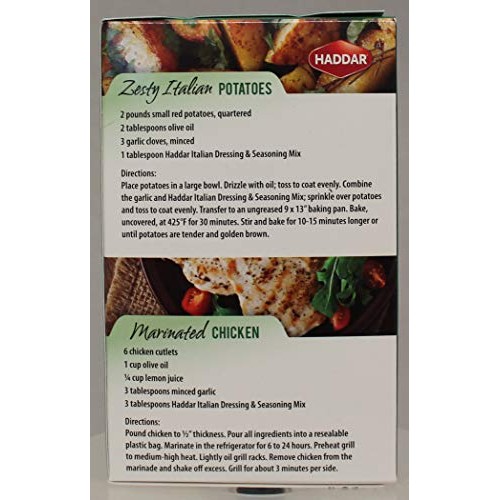 Haddar, Italian Dressing &Amp; Seasoning Mix 1.8Oz, 3 Packets