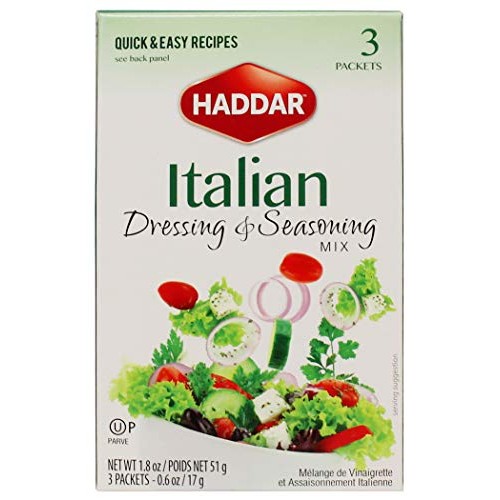 Haddar, Italian Dressing &Amp; Seasoning Mix 1.8Oz, 3 Packets