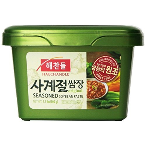 Haechandle Seasoned Soybean Paste 1.1 Lb. 500g Tub