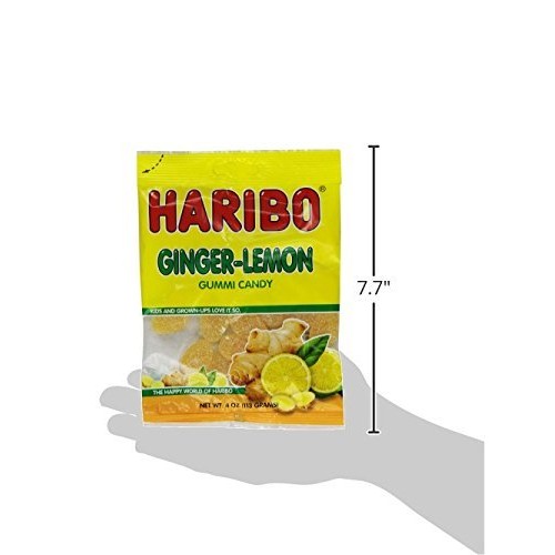 Haribo Gummy Candy, Ginger Lemon, 4-Ounce Pack Of 6 From Jerse
