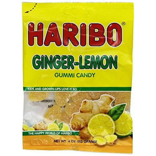 Haribo Gummy Candy, Ginger Lemon, 4-Ounce Pack Of 6 From Jerse
