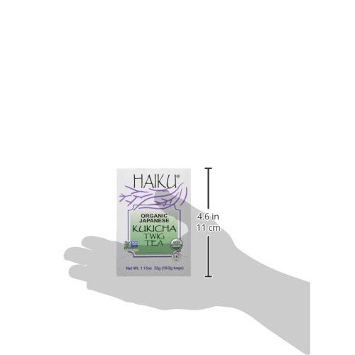 Haiku Japanese Kukicha Twig, 100% Organic, 16-Count Tea Bags Pa
