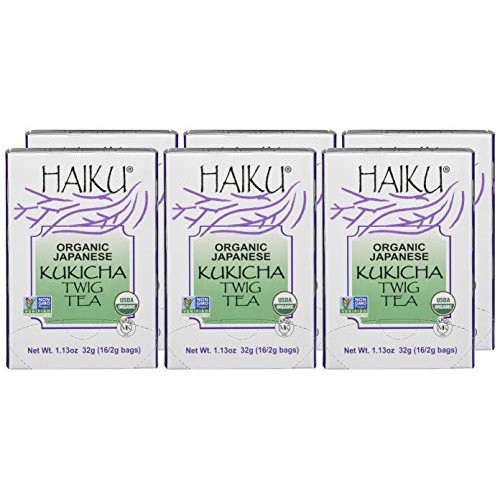 Haiku Japanese Kukicha Twig, 100% Organic, 16-Count Tea Bags Pa