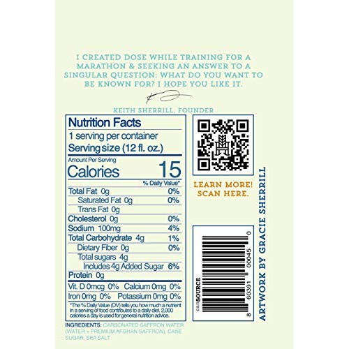 Dose Saffron Water, 12 Pack