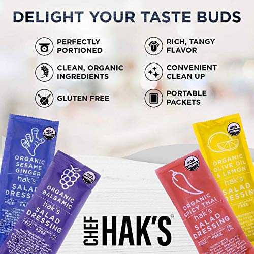 Haks Organic Salad Dressing Sesame Ginger - Portable Salad Dr