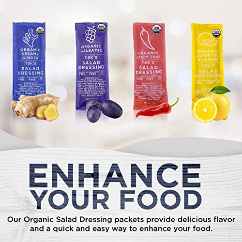 Haks Organic Salad Dressing Sesame Ginger - Portable Salad Dr