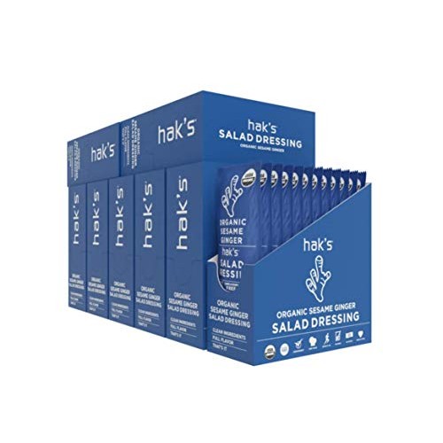 Haks Organic Salad Dressing Sesame Ginger - Portable Salad Dr