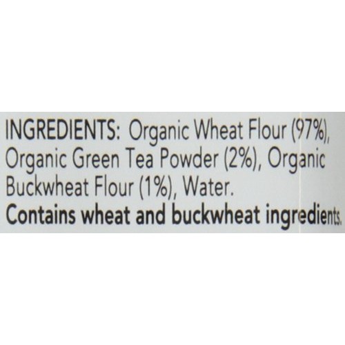 Hakubaku Organic Green Tea Soba Noodles No Salt Added, 7-Ounce