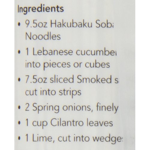 Hakubaku Organic Soba, Authentic Japanese Buckwheat Noodles, No