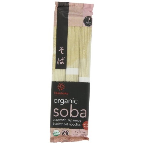 Hakubaku Organic Soba, Authentic Japanese Buckwheat Noodles, No