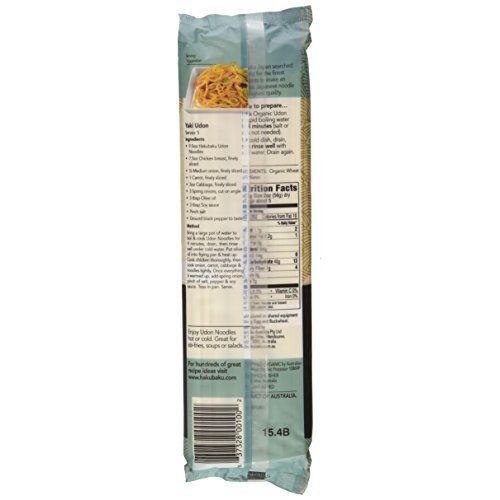 Hakubaku Organic Udon Wheat Noodle 1 X 9.5 Oz