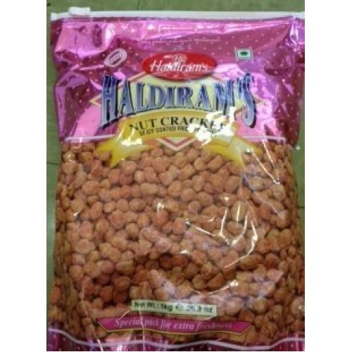 Haldirams Nut Cracker, Spicy Coated Fried Peanuts - 35.30Oz, 1Kg