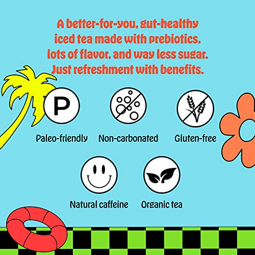 Halfday Prebiotic Green Tea with Honey and Ginseng 12-Pack - Nos...