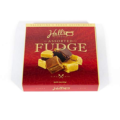 Halls Be My Valentine Assorted Fudge Gift Box, 1 Pound