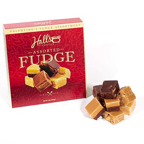 Halls Be My Valentine Assorted Fudge Gift Box, 1 Pound